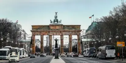city street leading to city gate